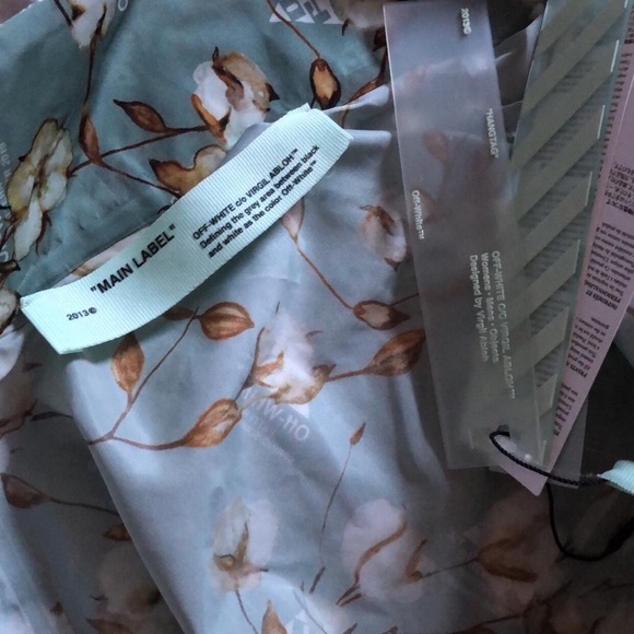 off-white c/o virgil abloh floral pattern windbreaker track jacket - Picture 7 of 7